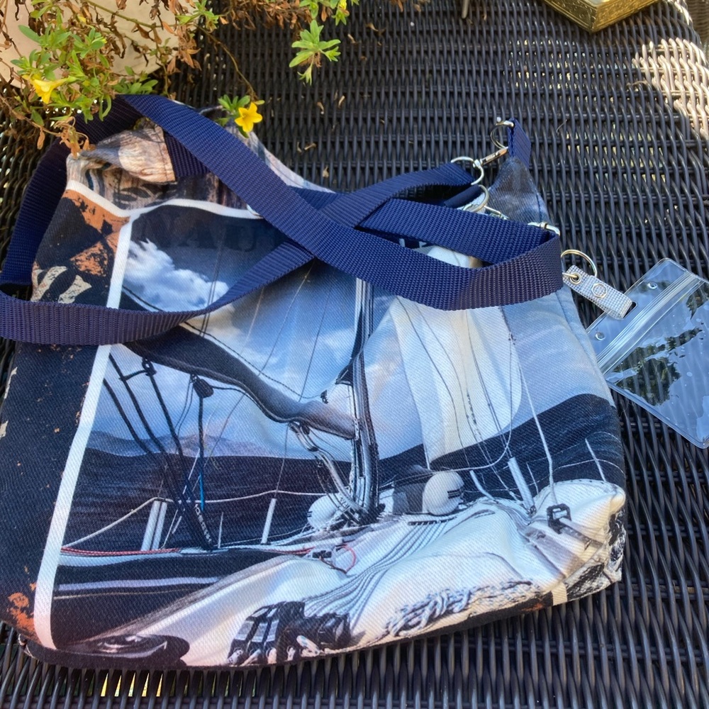 Fabric crossbody bag - Picture 1 of 6